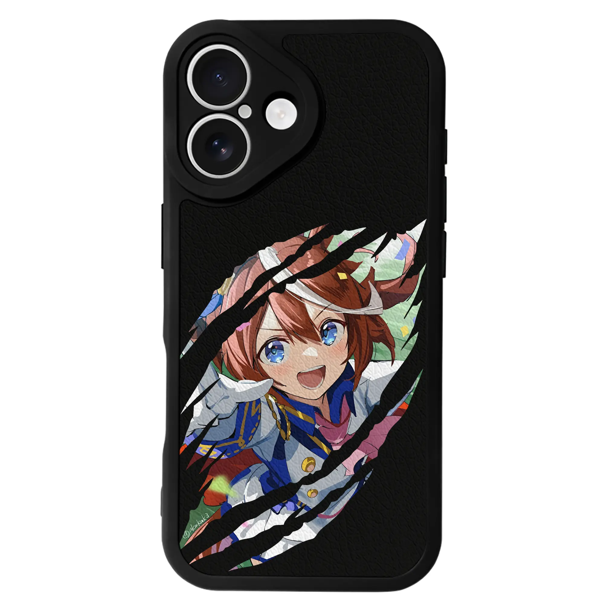 ウマ娘 プリティーダービー グッズ トウカイテイオー - IPhone 16シリーズ対応 ・ シリコンスマホケース ・ レザー調 ・ 高精度フィット ・ 耐衝撃 ・ ワイヤレス充電対応 ・ 精密カット